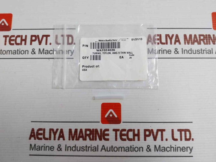 Lot Of 4X Wat024036 Thin Wall Teflon Tubing Waters Awg 9