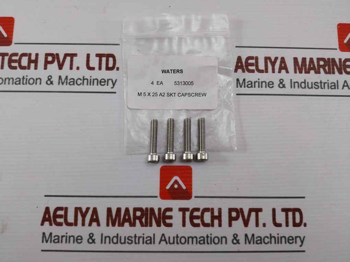 Lot Of 4X Waters Screw M5 X 25 5313005