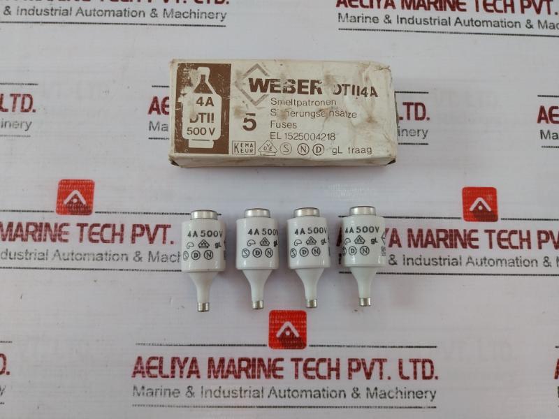 Lot Of 4X Weber Dt Ii Bottle Fuse 4A 500V El 1525004218