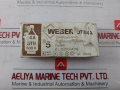 Lot of 4X WEBER DT II Bottle Fuse 4A 500V EL 1525004218