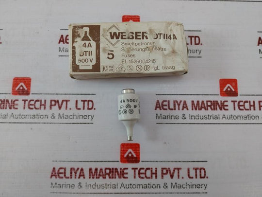 Lot of 4X WEBER DT II Bottle Fuse 4A 500V EL 1525004218