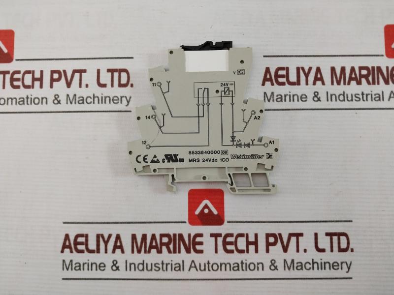 Lot Of 4X Weidmuller Mrs 24Vdc 1Co 8533640000 Relay Module 6A/250V
