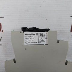 Lot of 4X Weidmuller MRS 8533640000 Relay Module 24VDC 1CO 6A/250V