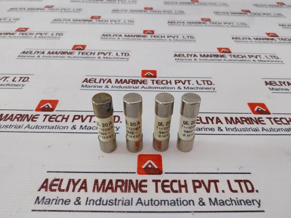 Lot of 4X GL 20A 380V Ceramic Cartridge HRC Fuse