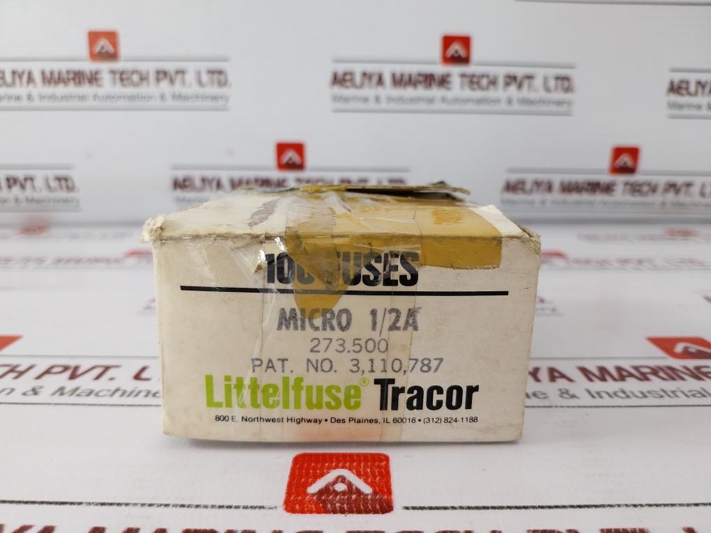 Lot of 50X Littelfuse 3,110,787 Micro Fuse 1/2A 125V AC/DC