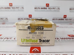 Lot of 50X Littelfuse 3,110,787 Micro Fuse 1/2A 125V AC/DC