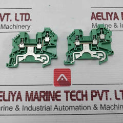 Lot Of 50X Pe Terminal, Screw Connection Weidmuller Wpe 4/Zr