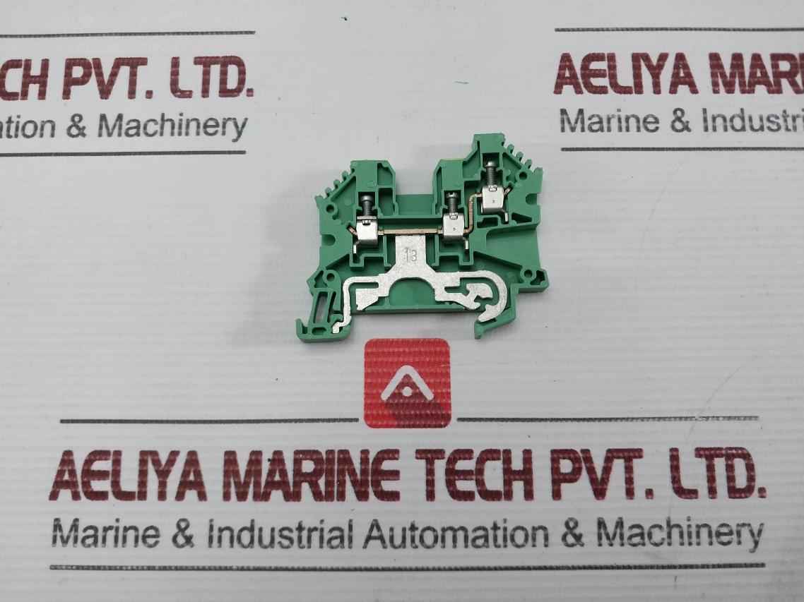 Lot Of 50X Pe Terminal, Screw Connection Weidmuller Wpe 4/Zr