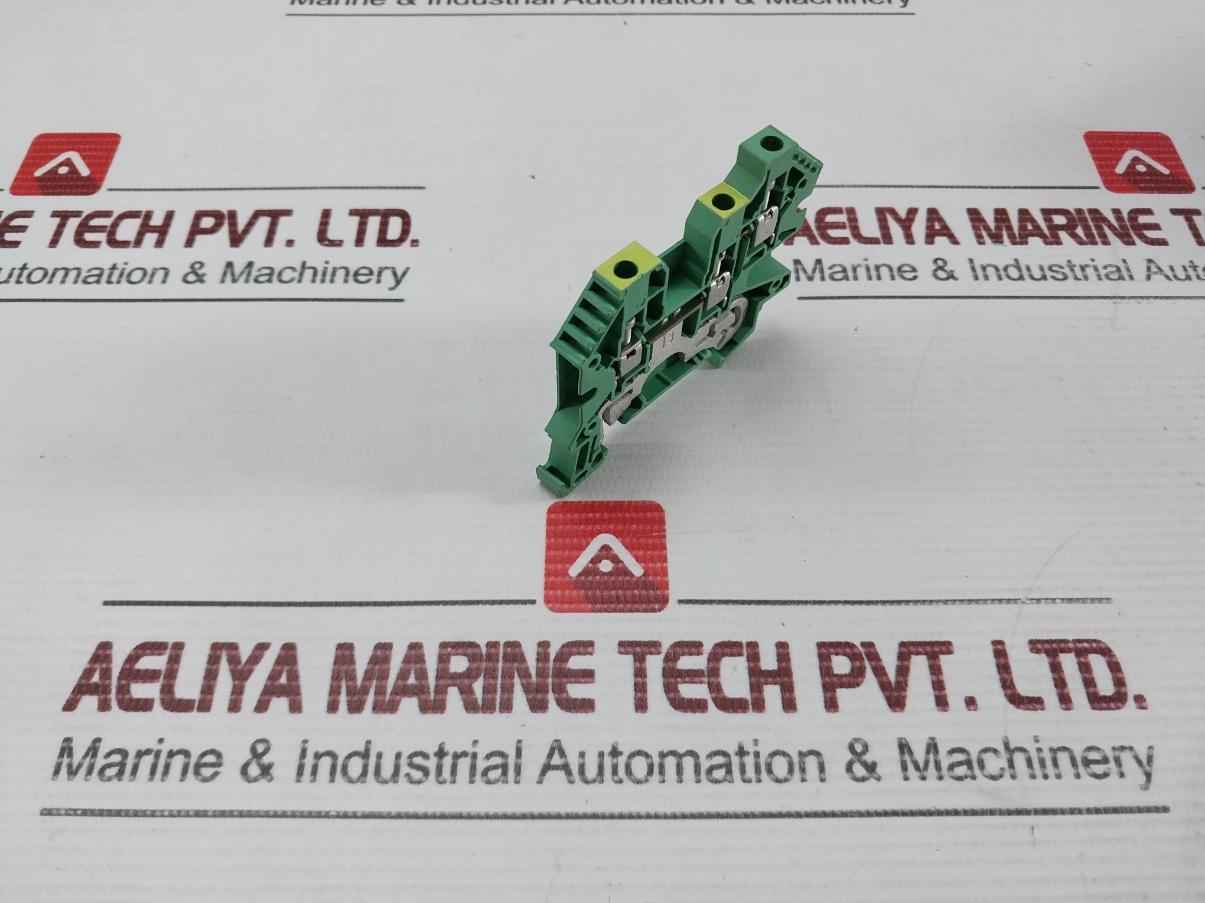 Lot Of 50X Pe Terminal, Screw Connection Weidmuller Wpe 4/Zr