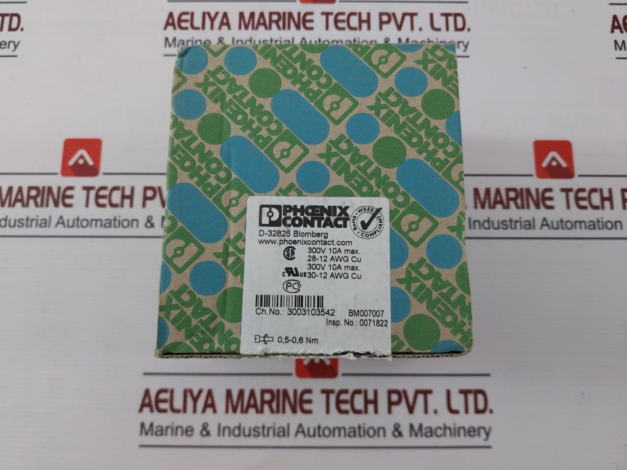 Lot Of 50X Phoenix Contact Smstb 2,5 Plug Component 300V 10A Max Bm007007