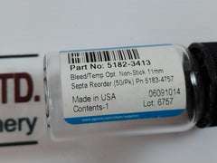 Lot of 5X Agilent 5182-3413 High Temp Non-Stick Optimized Septa Recorder