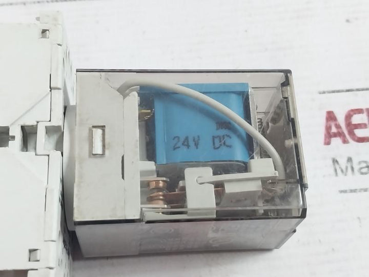 Lot of 5X ALLEN-BRADLEY 700-HA33Z24 Ser D GP Tube Base Relay 24VDC 10A 1HP 240VA