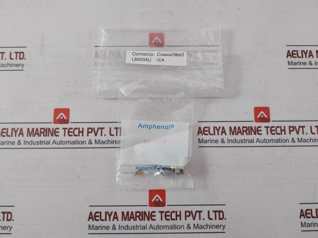 Lot Of 5X Amphenol 31-2315 Tnc Connector Plug Male Pin Crimp L8000Au