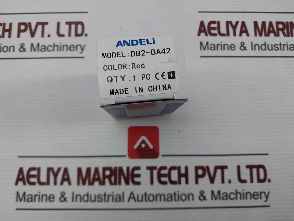 Lot Of 5X Andeli Db2-ba42 Pushbutton Switch Red 240V-3A