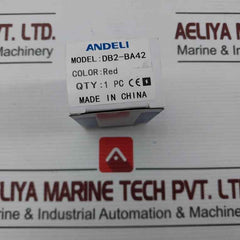 Lot Of 5X Andeli Db2-ba42 Pushbutton Switch Red 240V-3A