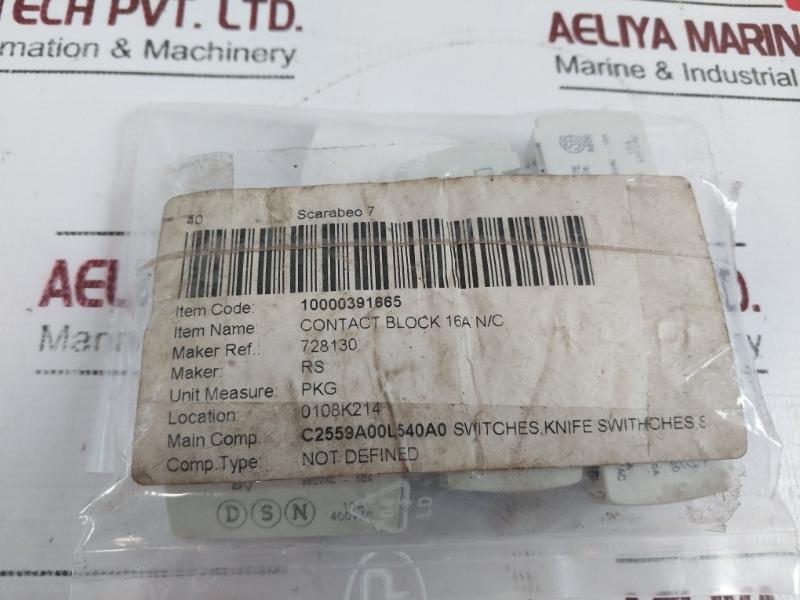 Lot of 5X Baco 23E01 Contact Block 16A N/C 10000391665