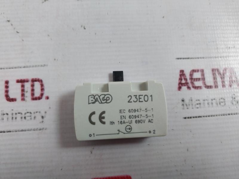 Lot of 5X Baco 23E01 Contact Block 16A N/C 10000391665