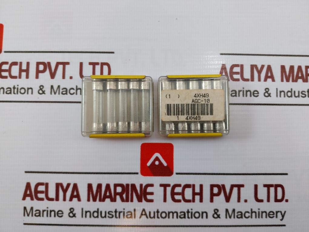 Lot Of 5X Bussmann Agc 10A Glass Fuse Fast Acting Quick Break