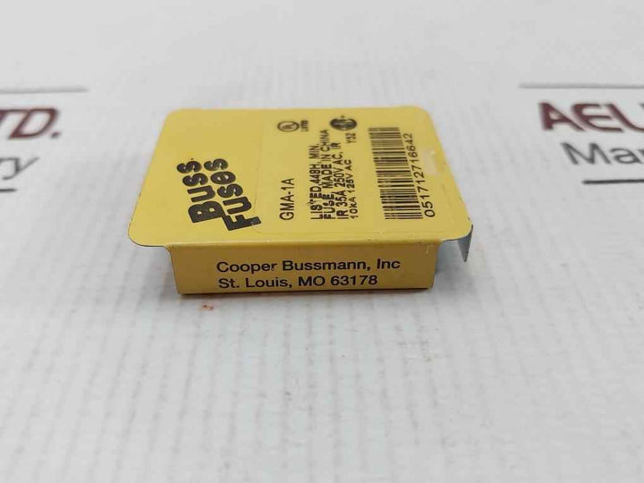 Lot Of 5X Bussmann Gma-1A Jet Fuse Miniature Y52