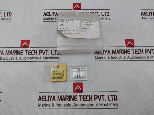 Lot Of 5X Bussmann Gma-1A Jet Fuse Miniature Y52