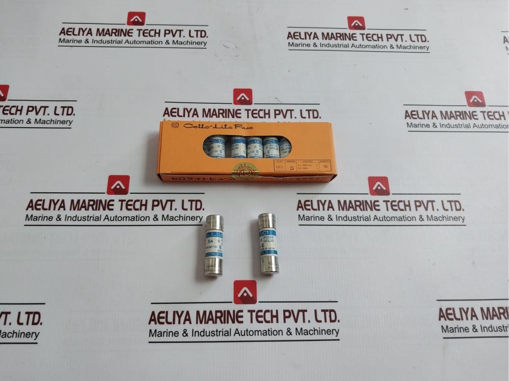 Lot of 5X Cello-lite Fuse UC1 5 A/AMPERE ACL50 68T103
