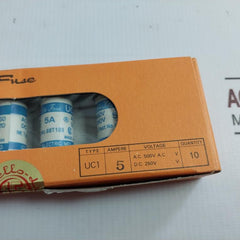 Lot of 5X Cello-lite Fuse UC1 5 A/AMPERE ACL50 68T103