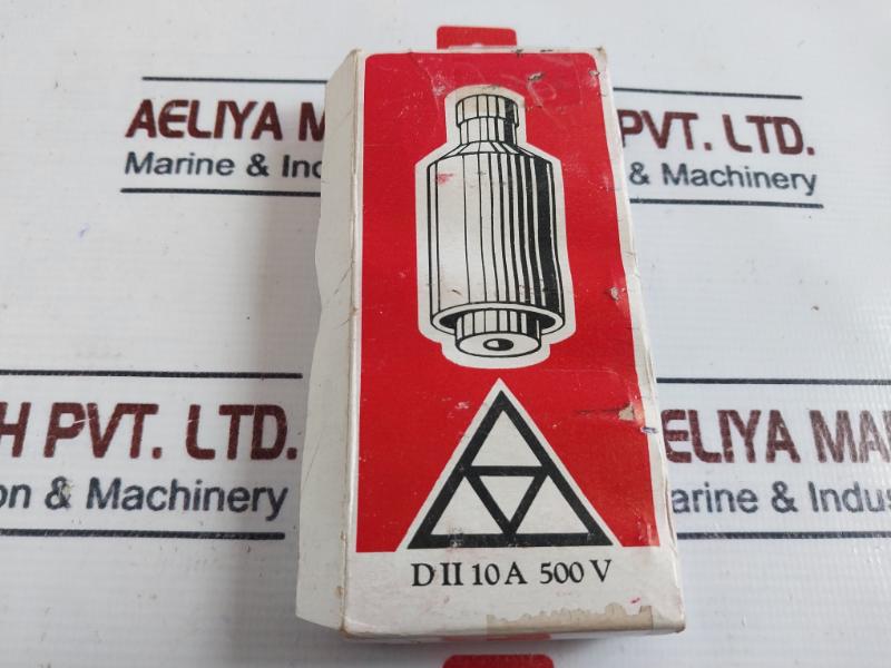 Lot of 5X D II 10A 500V Bottle Fuse 2410