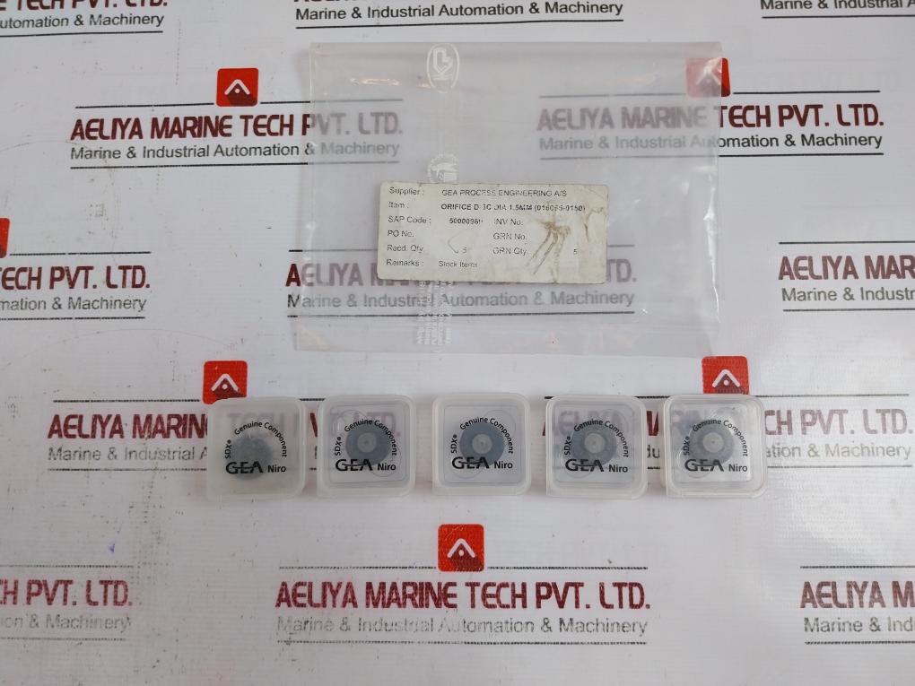 Lot Of 5X Delavan Sdxv 059 Orifice Disc 1.5Mm Gea Niro Sdx