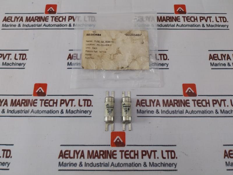 Lot Of 5X Eaton Nitd6 Cooper Low Voltage British Standard Fuse 550Vac