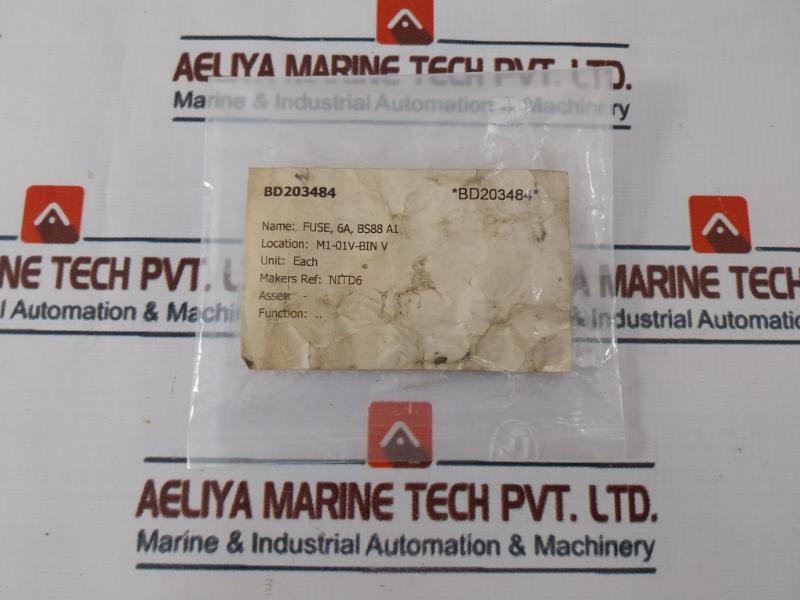 Lot Of 5X Eaton Nitd6 Cooper Low Voltage British Standard Fuse 550Vac