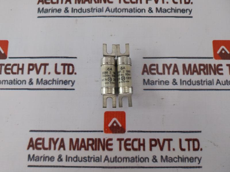 Lot Of 5X Eaton Nitd6 Cooper Low Voltage British Standard Fuse 550Vac