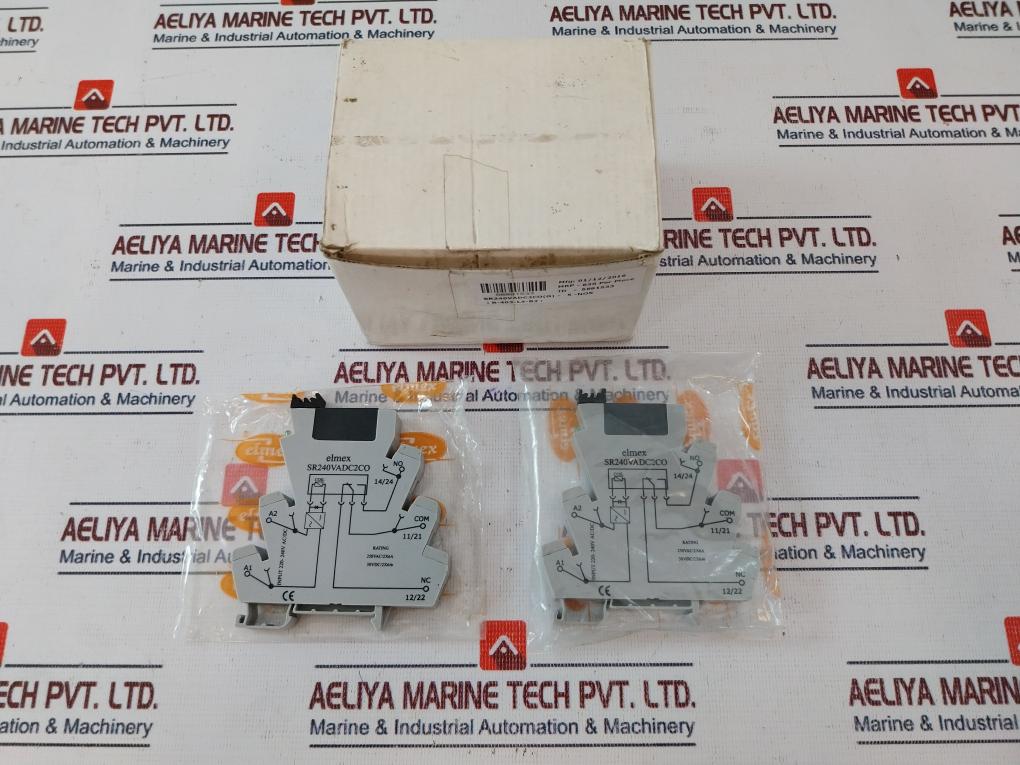 Lot of 5X Elmex SR240VADC2CO(G) Slim Relay HF115F
