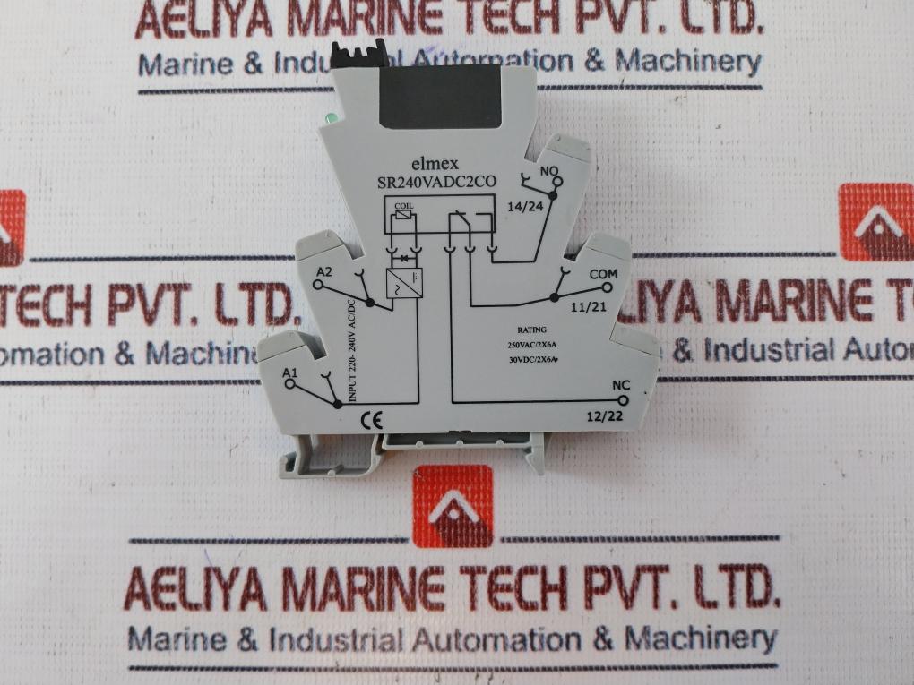 Lot of 5X Elmex SR240VADC2CO(G) Slim Relay HF115F