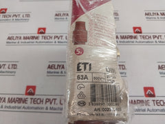 Lot of 11X ETI 002313403 Bottle Fuses 63A 500V GG-GL