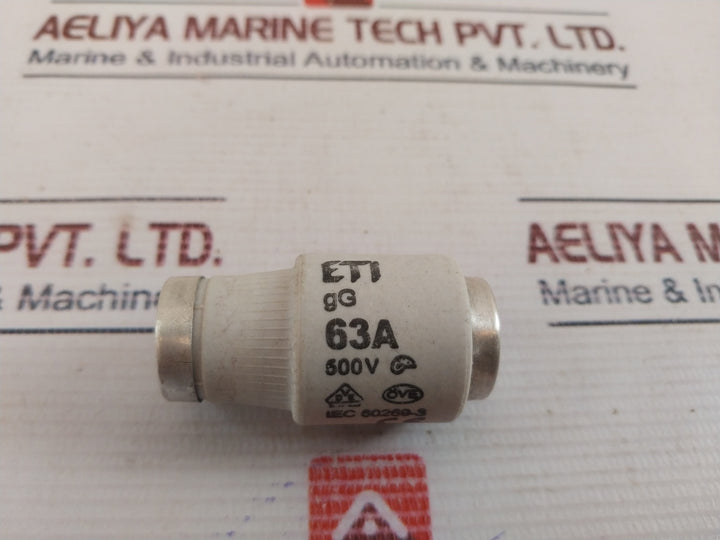 Lot Of 7X ETI 002313403 Fuse Links GL/GG 63A 500V