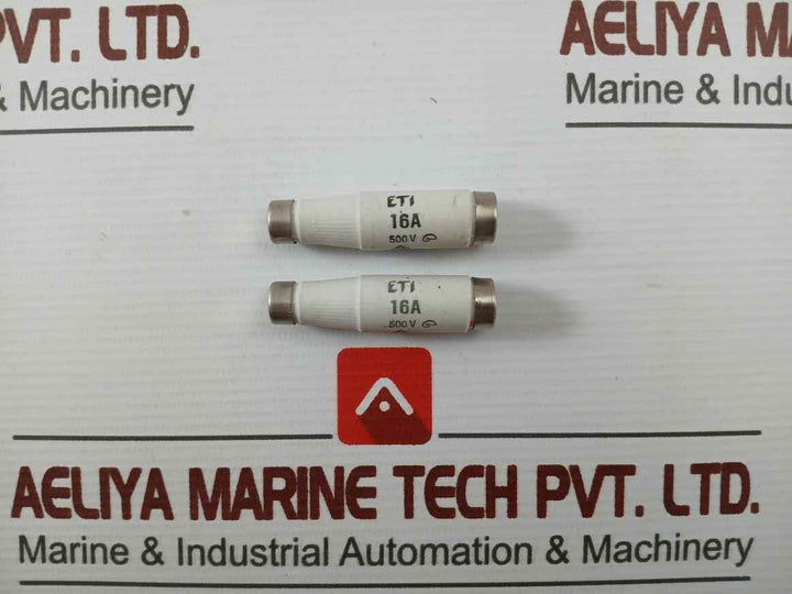 Lot Of 5X Eti 2311405-01 Bottle Fuse 16A 500V