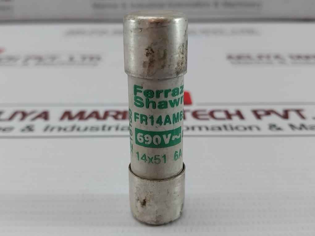 Lot Of 5X Ferraz Shawmut Fr14Am69V6 Fuse