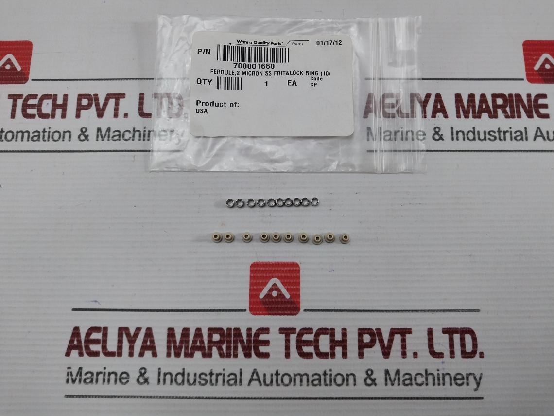 Lot Of 5X Ferrule 2 Micron Frit Lock Ring Brand Waters 700001660