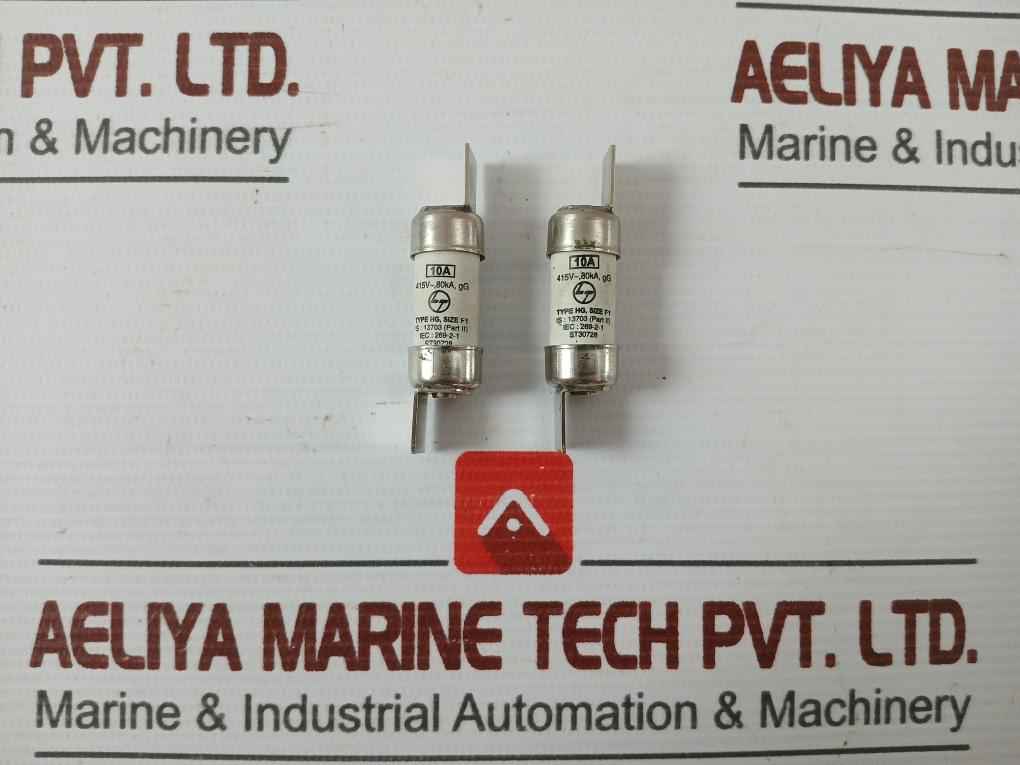 Lot Of 5X L& T St30728 Hrc Fuse Link 10A 415V Clip-in Type
