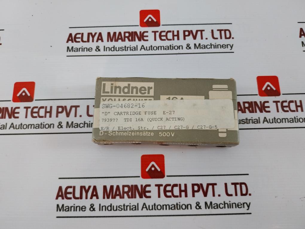 Lot Of 5X Lindner 16A Flink “D” Cartridge Bottle Fuse Full Protection