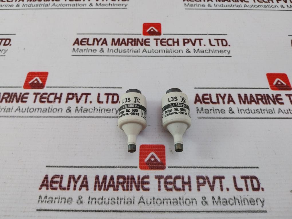 Lot Of 5X LJS 4A 660V AC Bottle Fuse 100 kA