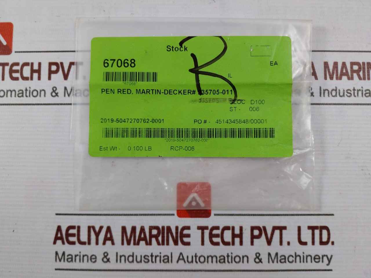 Lot Of 5X Nov 935705-011 Red Ink Pen For Cementing Unit 0.37” Nib 67068