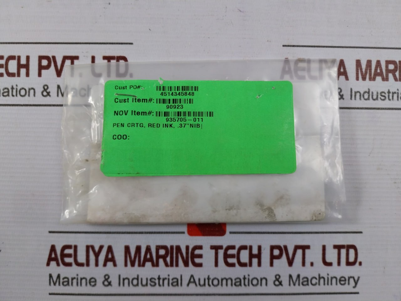 Lot Of 5X Nov 935705-011 Red Ink Pen For Cementing Unit 0.37” Nib 67068