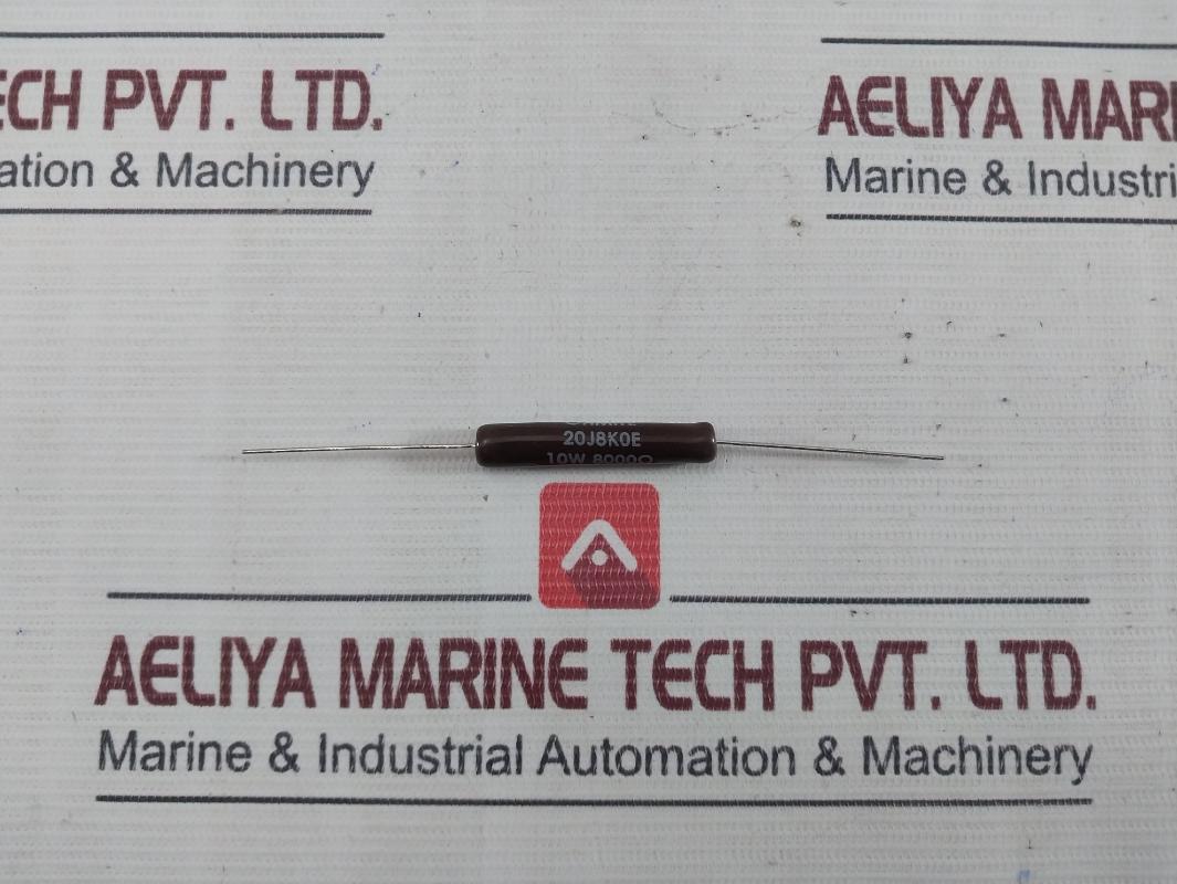 Lot Of 5X Ohmite 20J8K0E Wirewound Resistor 8000 Ω 10W 5%