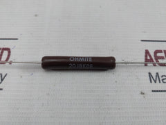Lot of 5X OHMITE 20J8K0E Wirewound Resistor 8000ohm 10W 5%
