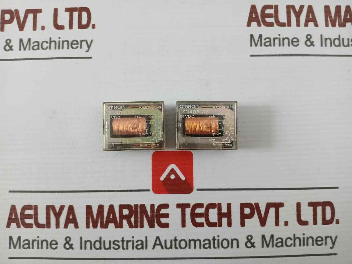 Lot Of 5X Omron Lzn403-32 Power Relay 24Vdc