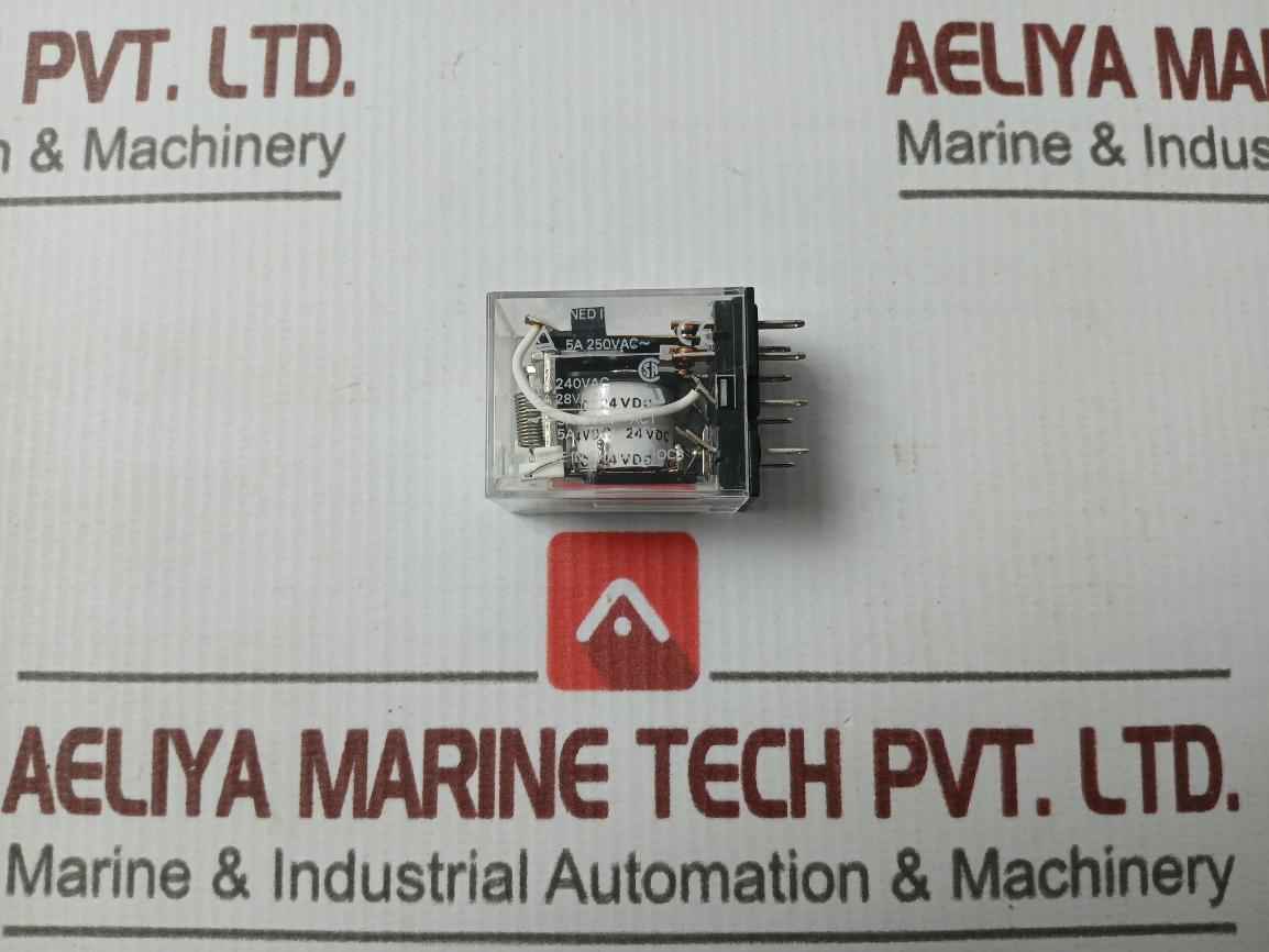 Lot Of 5X Omron My2N Power Relay 24Vdc