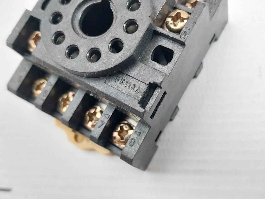 Lot Of 5X Omron Pf113A Relay Socket Base
