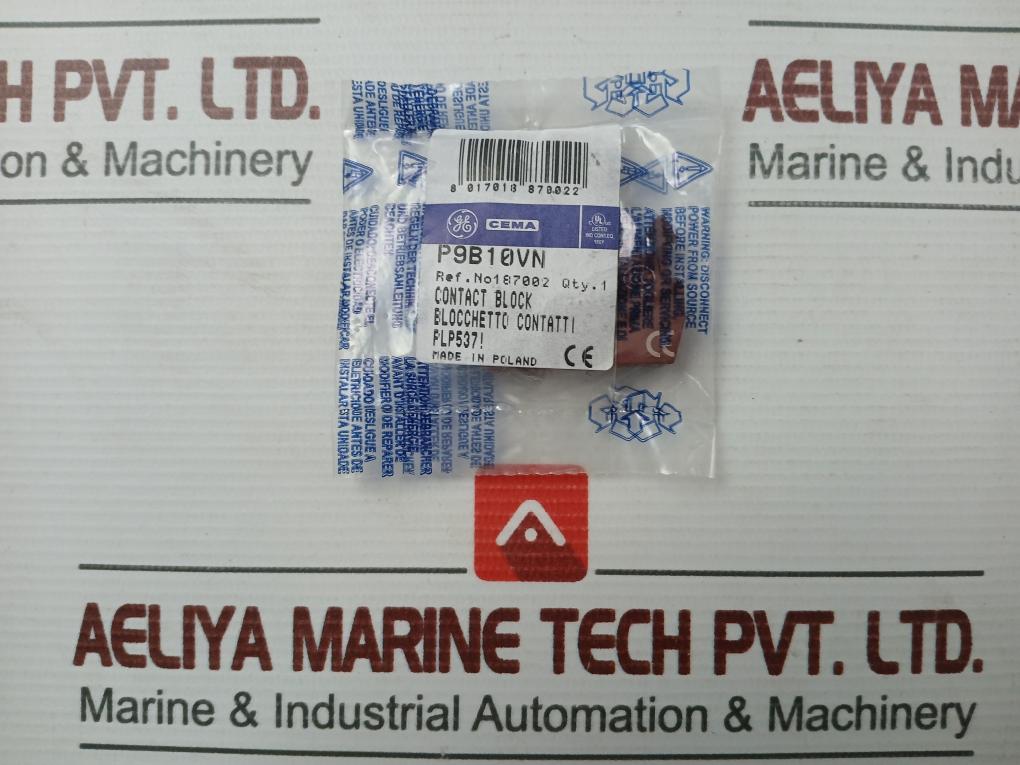 Lot Of 5X P9B10Vn Contact Block General Electric