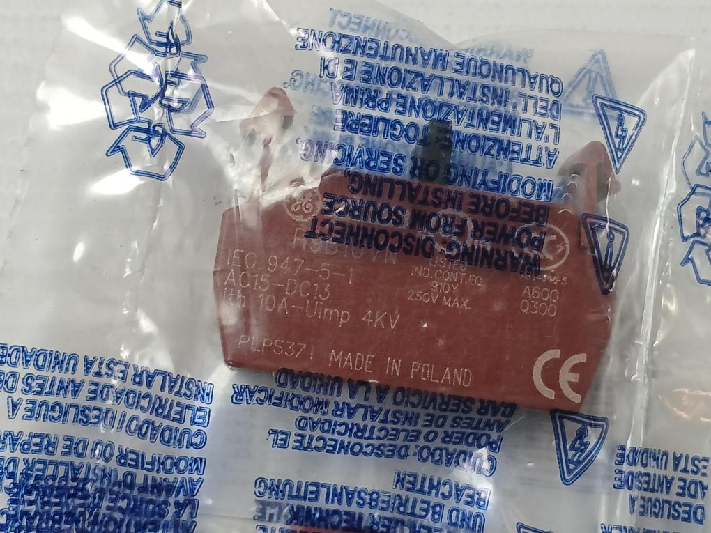 Lot Of 5X P9B10Vn Contact Block General Electric